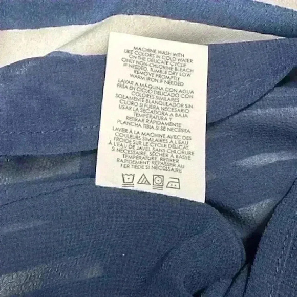 CAbi "Knot" White/Blue Striped Nautical sun/slip/tank Dress detail Size M - Picture 9 of 14